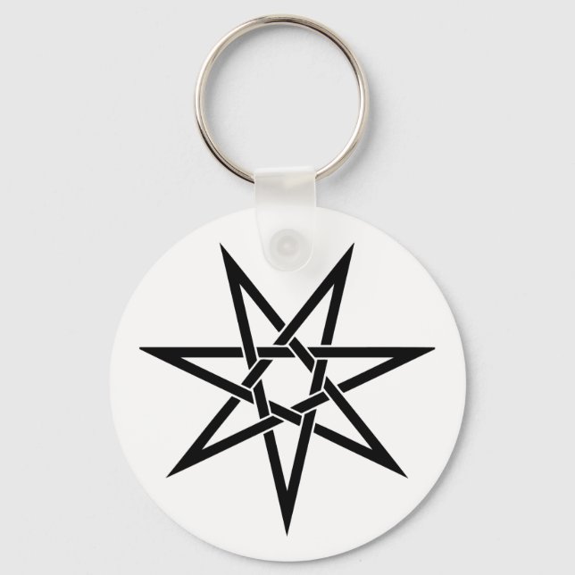 Seven Pointed Star Keychain (Front)