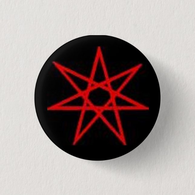 Seven Pointed Star - Otherkin 1 Inch Round Button (Front)