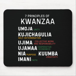Seven Principles Of Kwanzaa Happy Kwanzaa 7  Mouse Pad