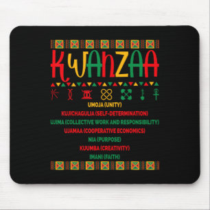 Seven Principles Of Kwanzaa Men Women Kwanzaa Prin Mouse Pad