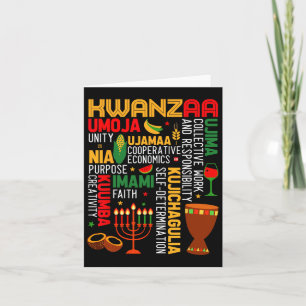 Seven Principles Of Kwanzaa Proud African American Card