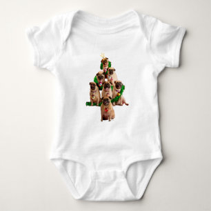 Seven Pugs-a-Posing Baby Bodysuit
