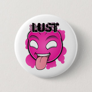 Seven Sins Faces - Lust 2 Inch Round Button