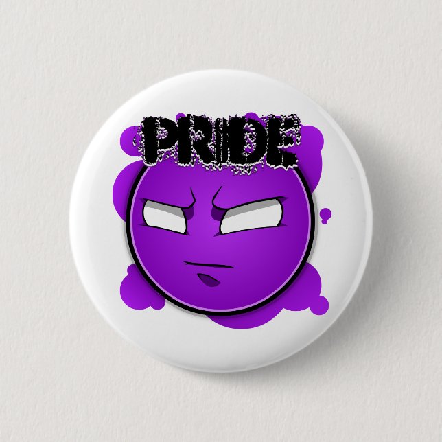 Seven Sins Faces - Pride 2 Inch Round Button (Front)