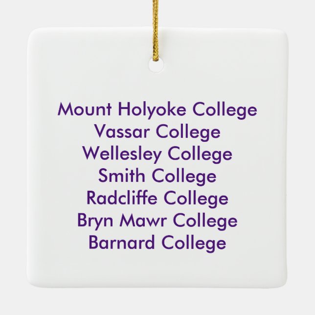 Seven Sisters Together Ornament (Back)