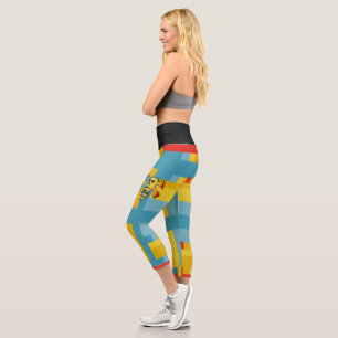 SEVEN SKULL BY MASANSER PIXELAT CAPRI LEGGINGS