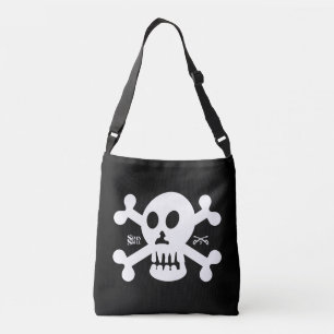 SEVEN SKULL BY MASANSER PIXELAT CROSSBODY BAG