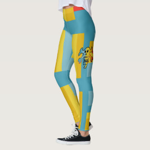 SEVEN SKULL BY MASANSER PIXELAT LEGGINGS