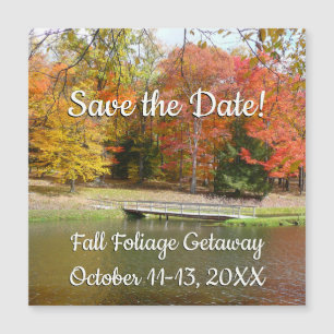 Seven Springs Fall Bridge III Autumn Save the Date