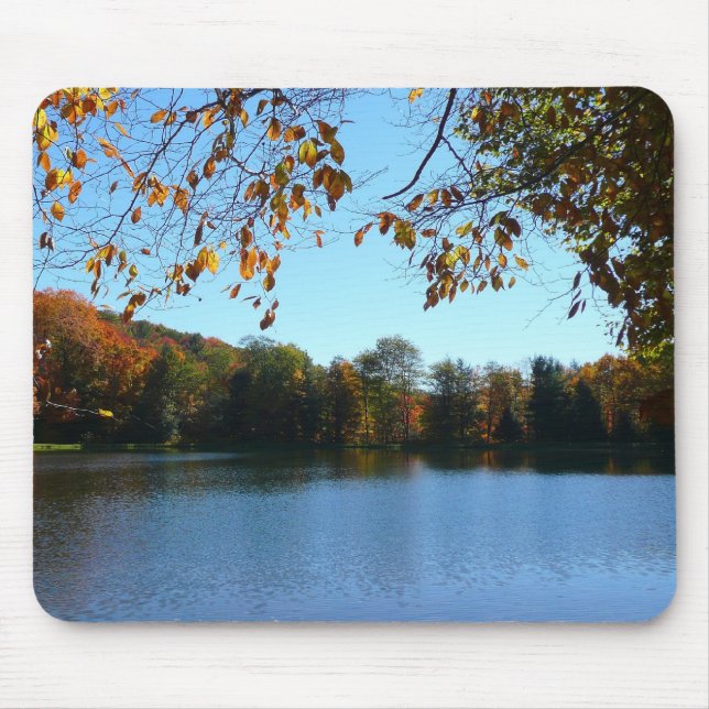 Seven Springs Fall Trees and Pond Mouse Pad (Front)