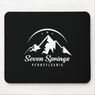 Seven Springs Pennsylvania Ski Resort Skiing Snowb Mouse Pad