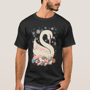 Seven Swans A Swimming 12 Days Of Christmas Winter T-Shirt
