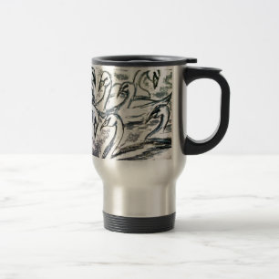 Seven Swans A Swimming Travel Mug