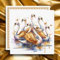 Seven swans a-swimming | Twelve Days of Christmas