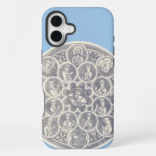 Seven virtues and Jesus Christ iPhone 16 Plus Case