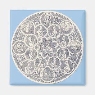 Seven virtues and Jesus Christ Magnet