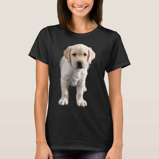 Seven Week Old Yellow Labrador Puppy T-Shirt (Front)