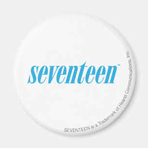 Seventeen Logo-Aqua Magnet