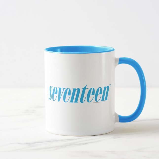 Seventeen Logo-Aqua Mug (Right)