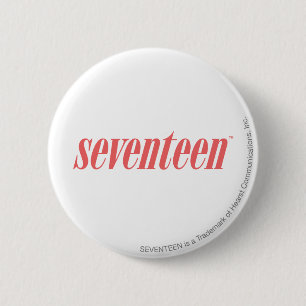 Seventeen Logo-LtPink 2 Inch Round Button