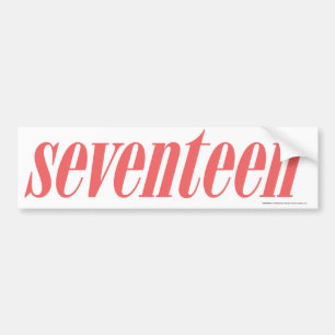 Seventeen Logo-LtPink Bumper Sticker