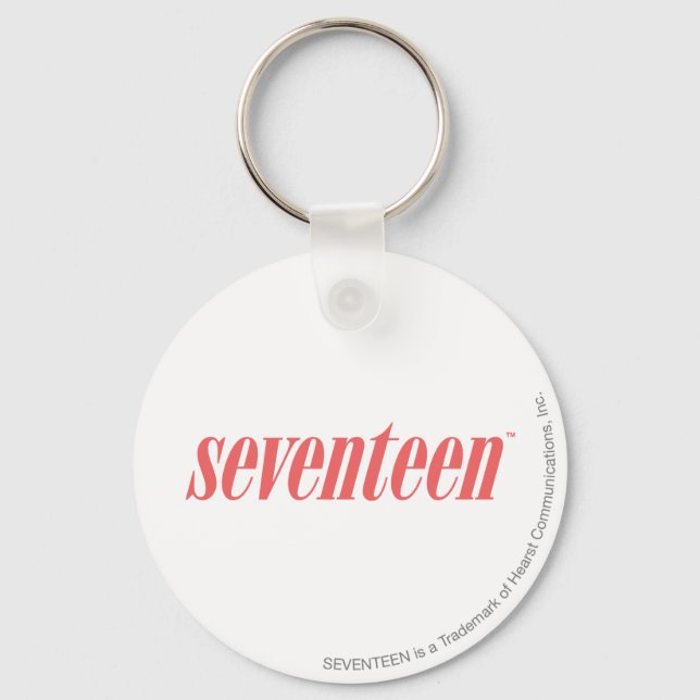 Seventeen Logo-LtPink Keychain (Front)