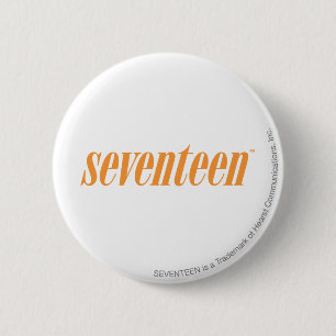 Seventeen Logo-Orange 2 Inch Round Button