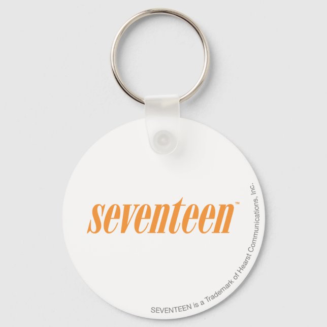 Seventeen Logo-Orange Keychain (Front)