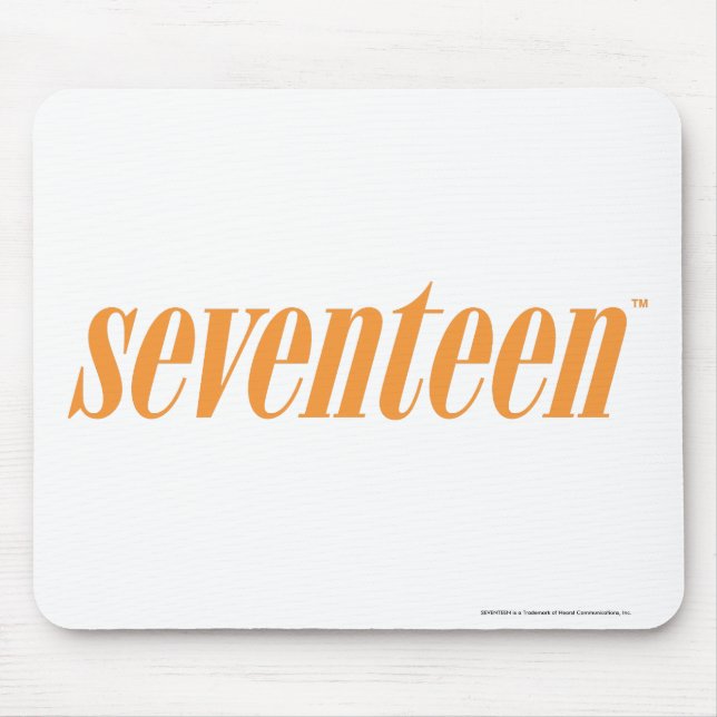 Seventeen Logo-Orange Mouse Pad (Front)