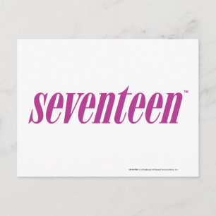 Seventeen  Logo-Purple Postcard