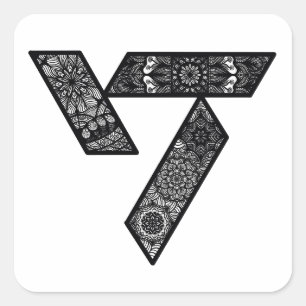 Seventeen logo stickers 