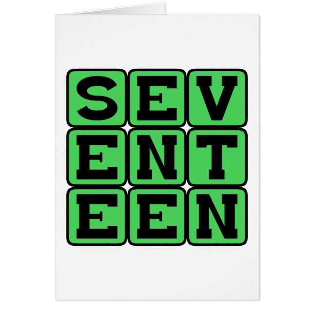 Seventeen, Number 17 (Front)