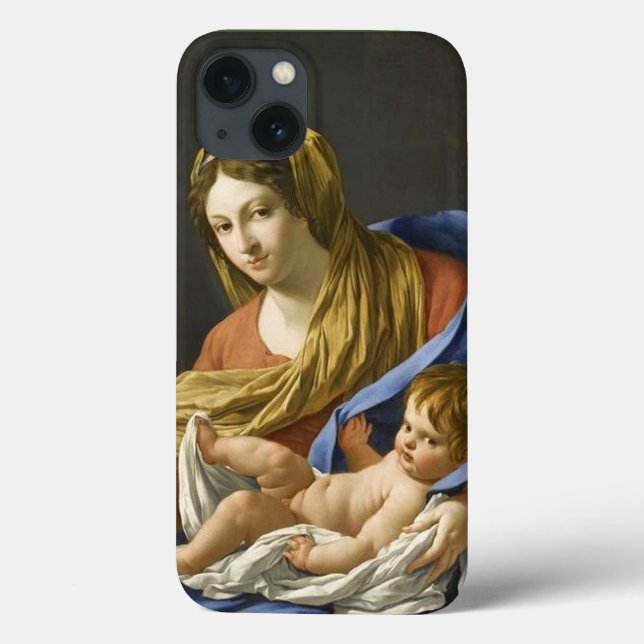 Seventeenth Century French Madonna and Child Case-Mate iPhone Case (Back)