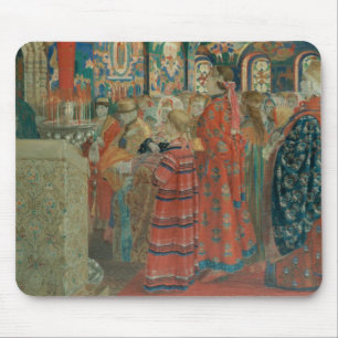 Seventeenth Century Russian Women at Church Mouse Pad