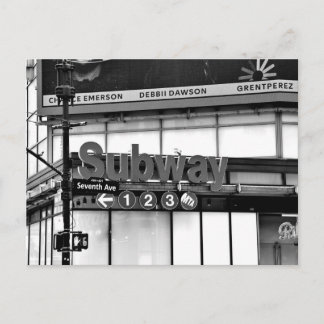 Seventh Avenue Subway  Postcard