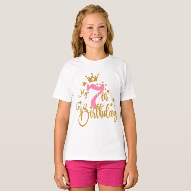 Seventh Birthday 7th Birthday t-shirt (Front Full)