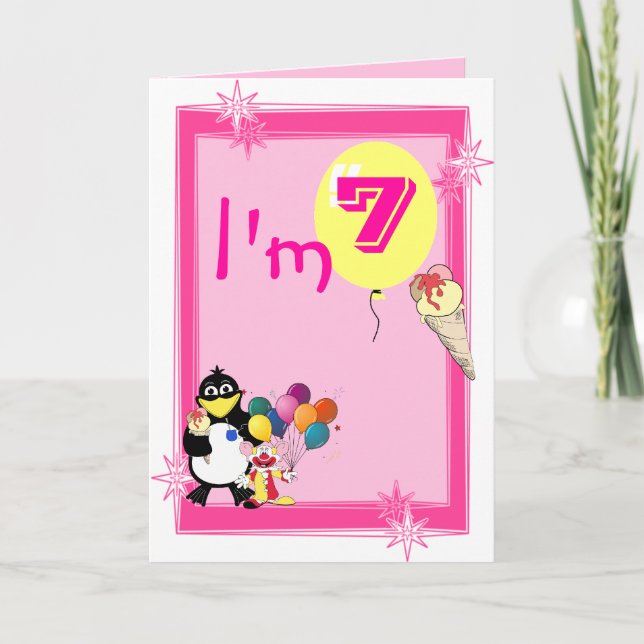 Seventh  Birthday Card (Front)