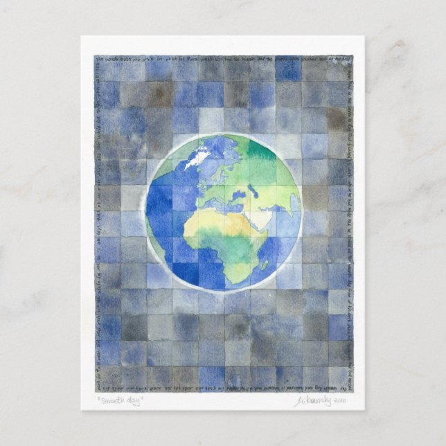 Seventh Day (7 days of creation) Postcard (Front)