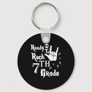 Seventh Grade Ready To Rock 2nd Grade Back To Scho Keychain