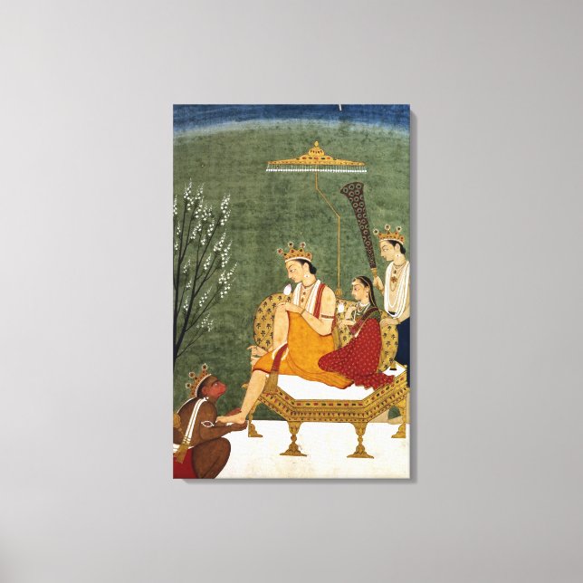 Seventh Incarnation of Vishnu as Rama-Chandra Canvas Print (Front)