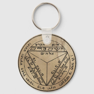 Seventh Pentacle of Saturn Keychain