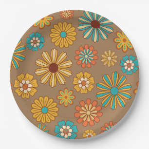 Seventies Retro Good Days Are Coming    Paper Plate