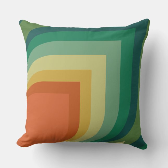 Seventies retro  outdoor pillow (Front)