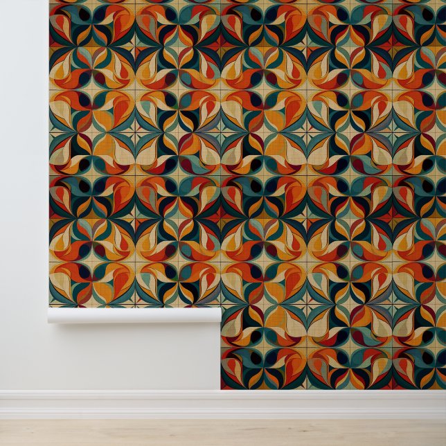 Seventies retro  pattern wallpaper (Application)