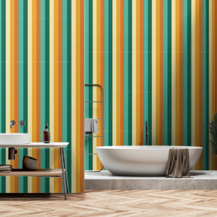 Seventies stripe pattern wallpaper