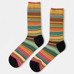 Seventies Stripes Retro Socks