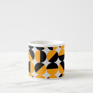 Seventies style, geometric half circles. espresso cup