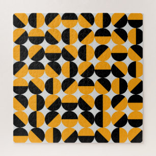 Seventies style, geometric half circles. jigsaw puzzle