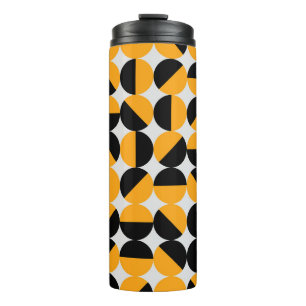 Seventies style, geometric half circles. thermal tumbler