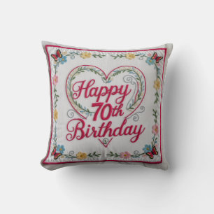 Seventy and Spectacular" Throw Pillow: Celebrate a Pillow
